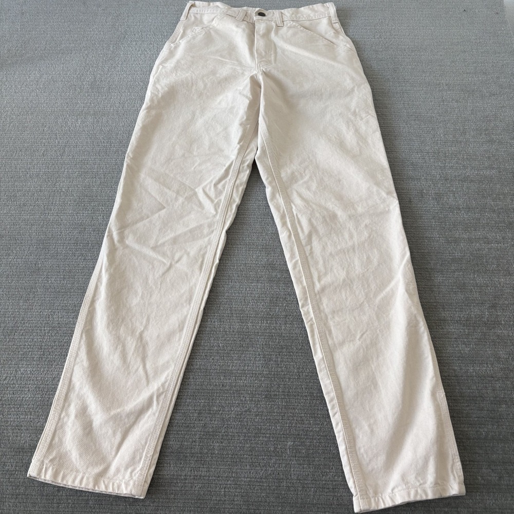 Stan Ray OG Painters Pants Mens 27x32 Ivory Carpenter Zip Fly Vintage Retro USA